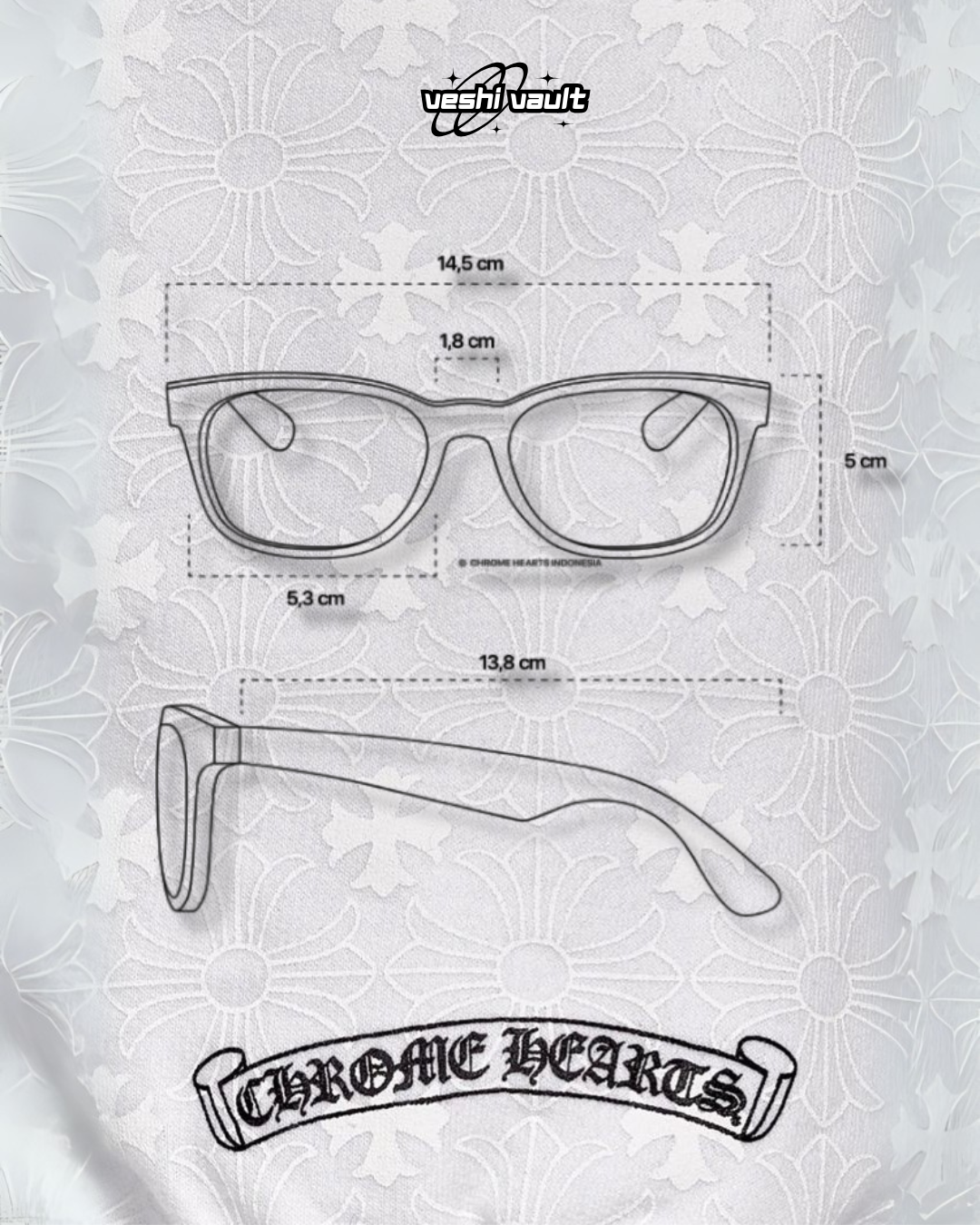 Chrome Hearts Glasses Black
