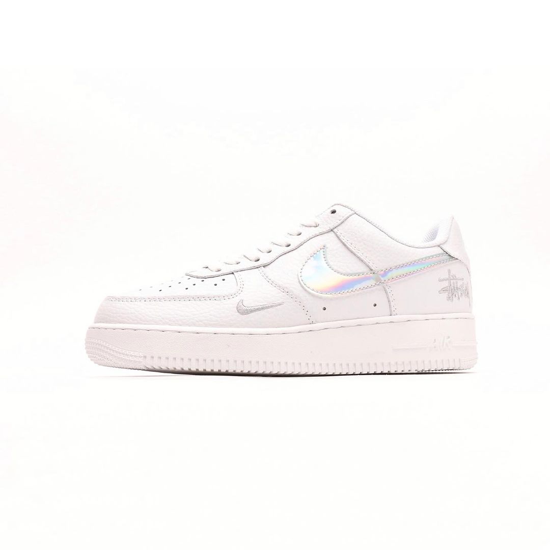 Nike Air Force 1 Low White Iridescent X Stüssy