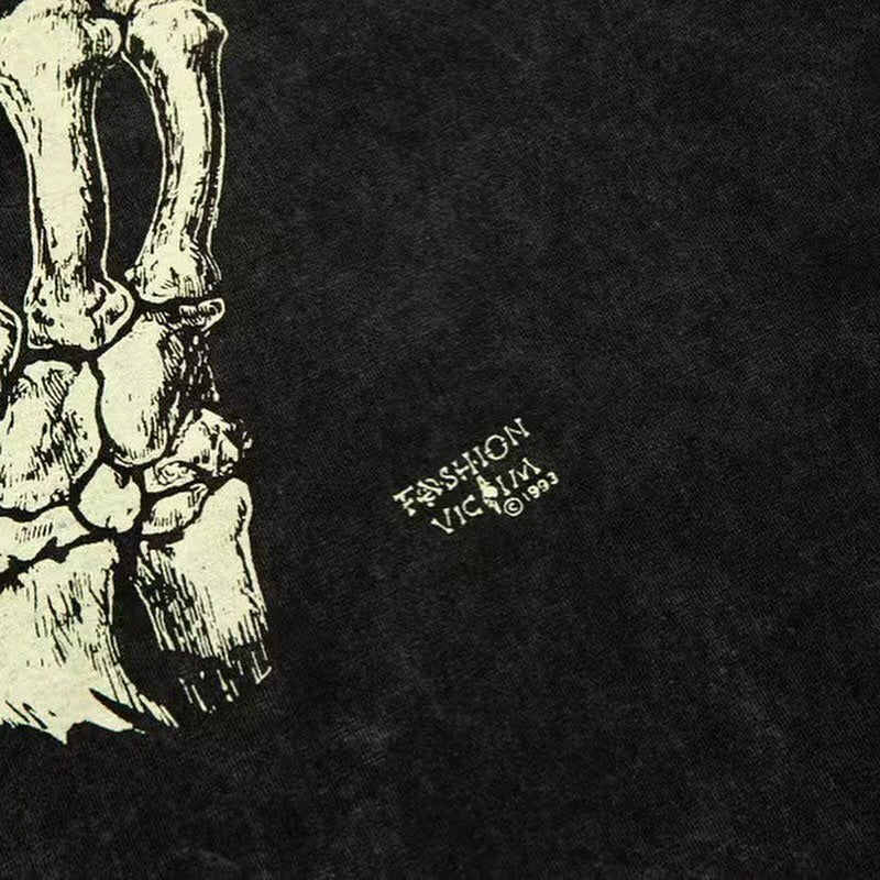 Gallery Debt Skull Hand Fuck Off Tee