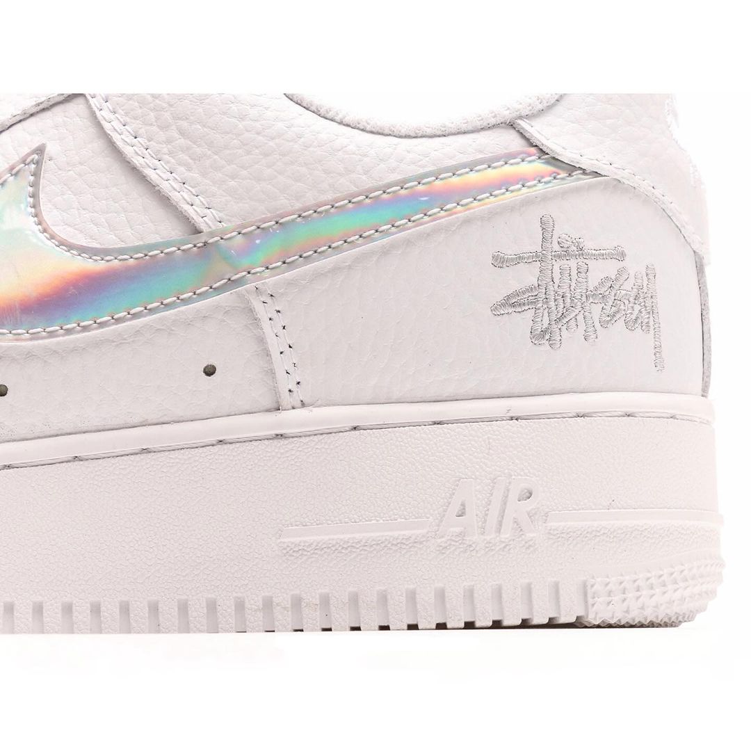 Nike Air Force 1 Low White Iridescent X Stüssy