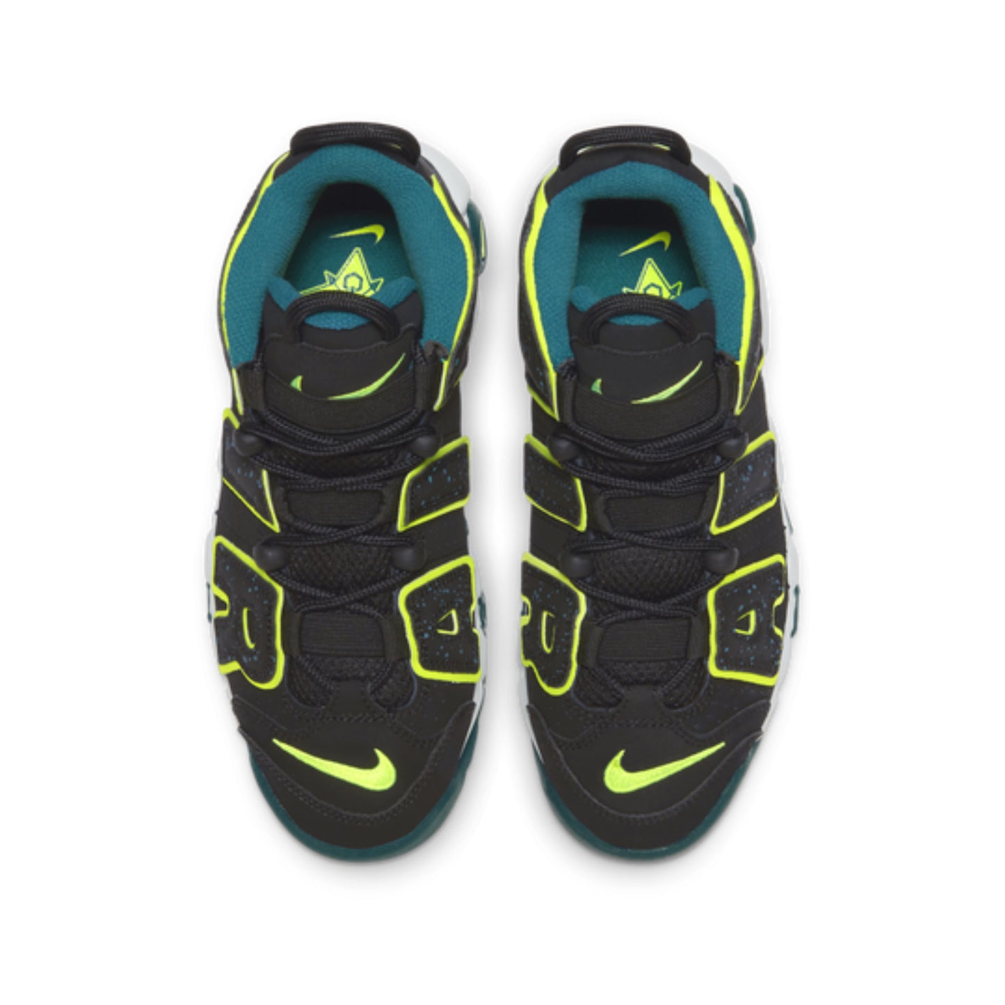 Nike Air-more Uptempo GS Black Lime