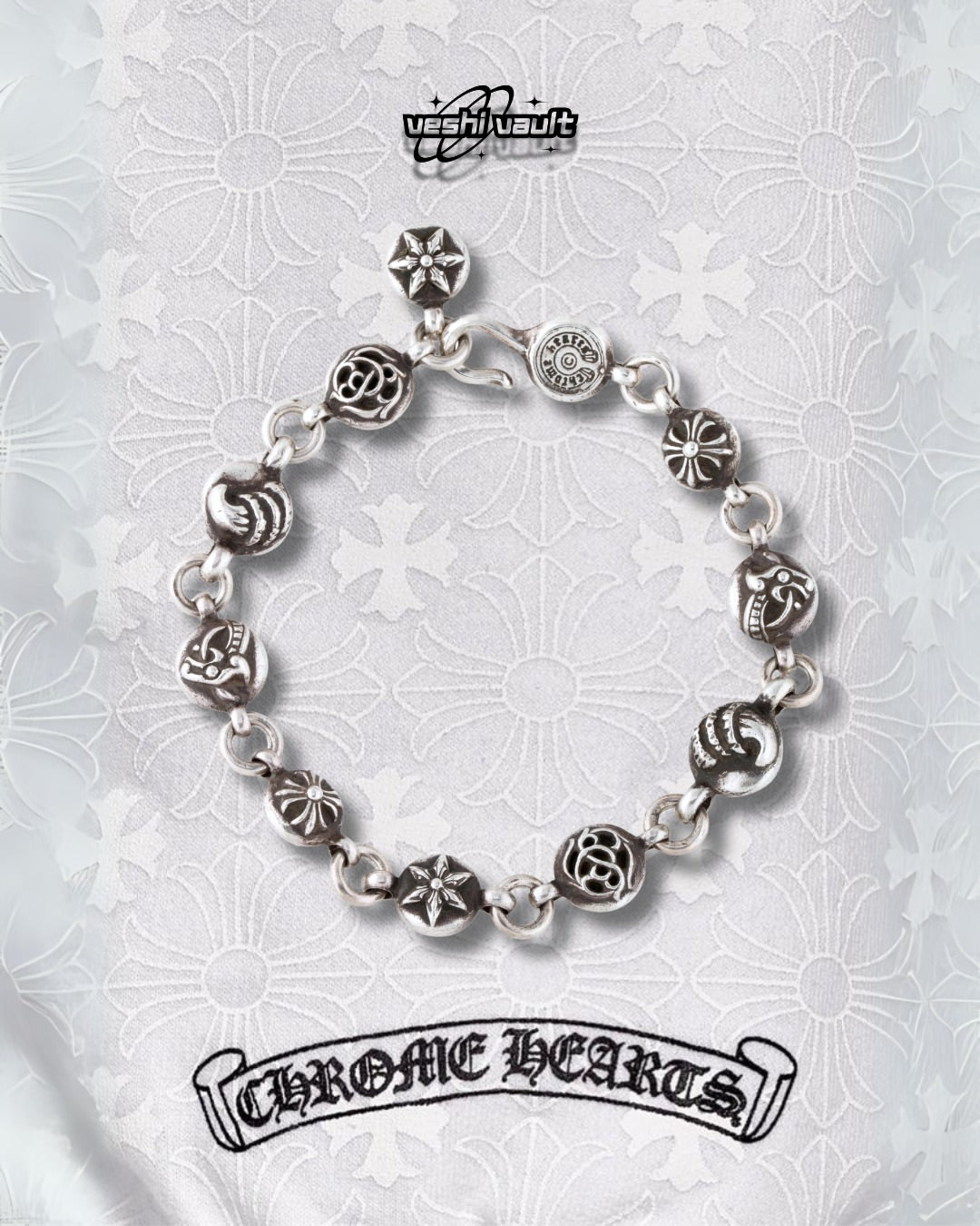 Chrome Hearts Multi Ball Bracelet Silver