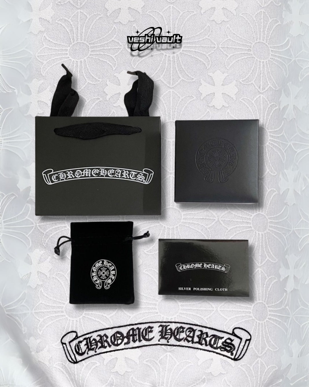 Chrome Hearts Silver Pyramid Plus Bracelet