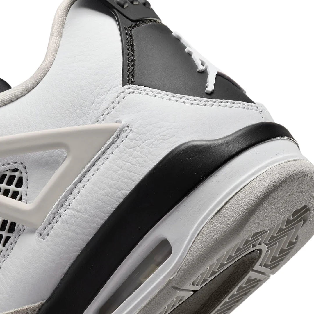 Nike Air Jordan 4 Retro GS Military Black White Black Neutral Grey