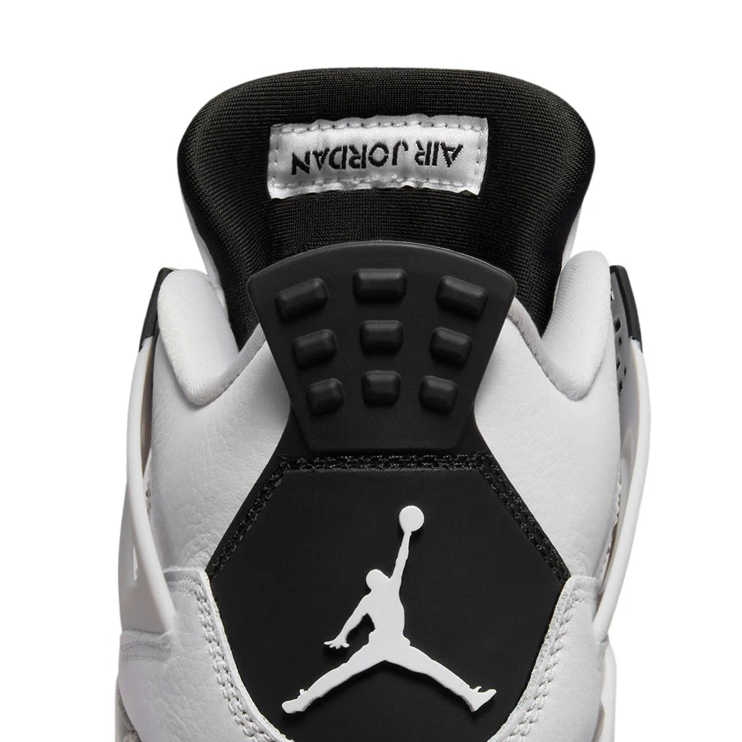 Nike Air Jordan 4 Retro GS Military Black White Black Neutral Grey