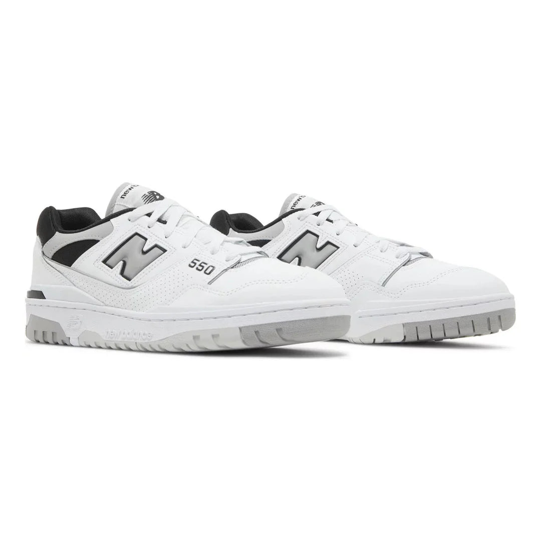 New Balance 550 White Concrete Black