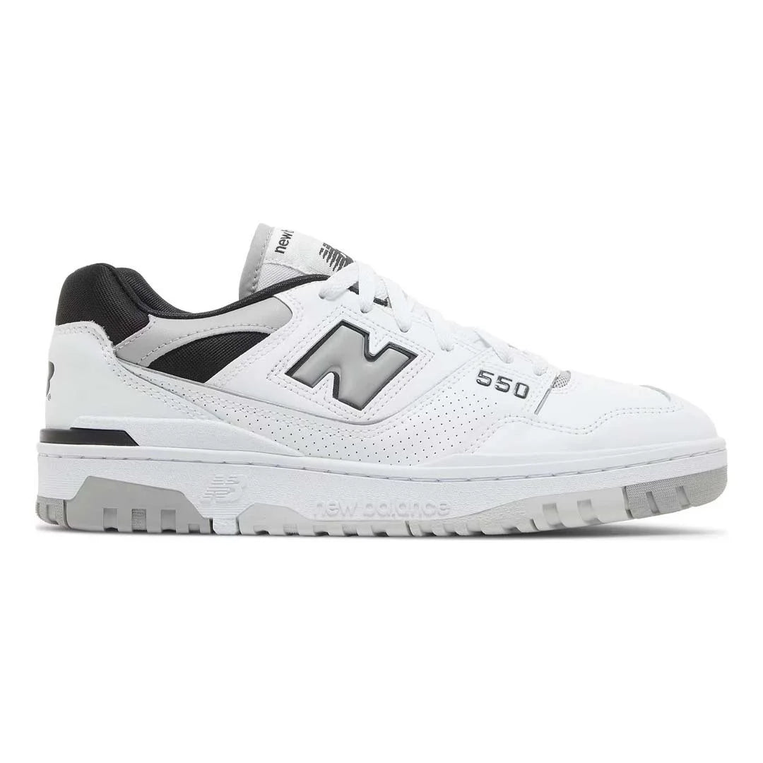 New Balance 550 White Concrete Black