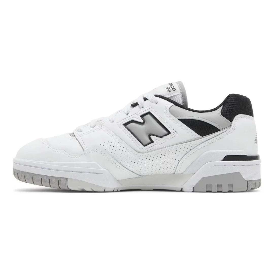 New Balance 550 White Concrete Black
