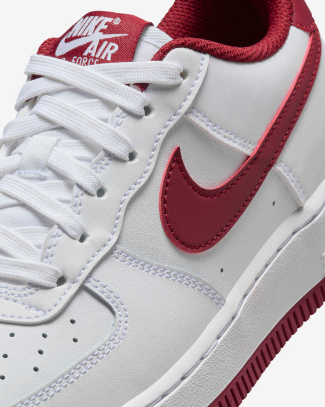 Nike Air Force 1 White Team Red