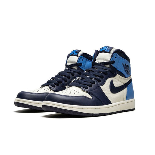 Nike Air Jordan 1 Retro High Obsidian UNS Sail Blue White