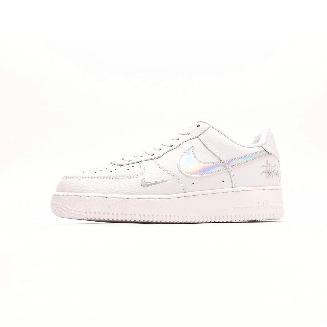 Air Force 1 Low White Iridescent X Stüssy