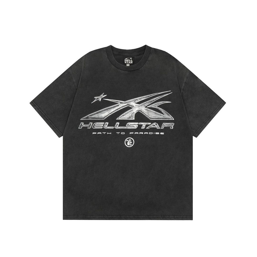 HellStar Chrome Washed Logo Tee