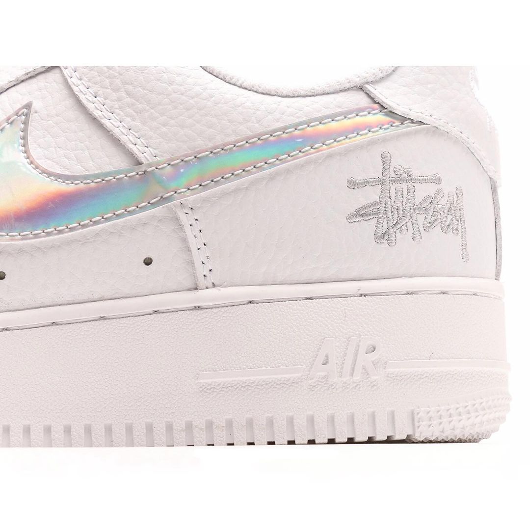 Air Force 1 Low White Iridescent X Stüssy