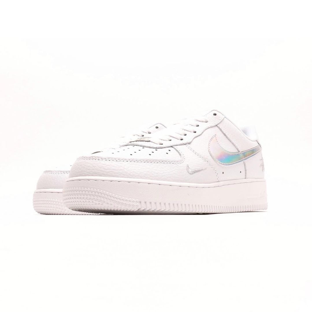 Air Force 1 Low White Iridescent X Stüssy