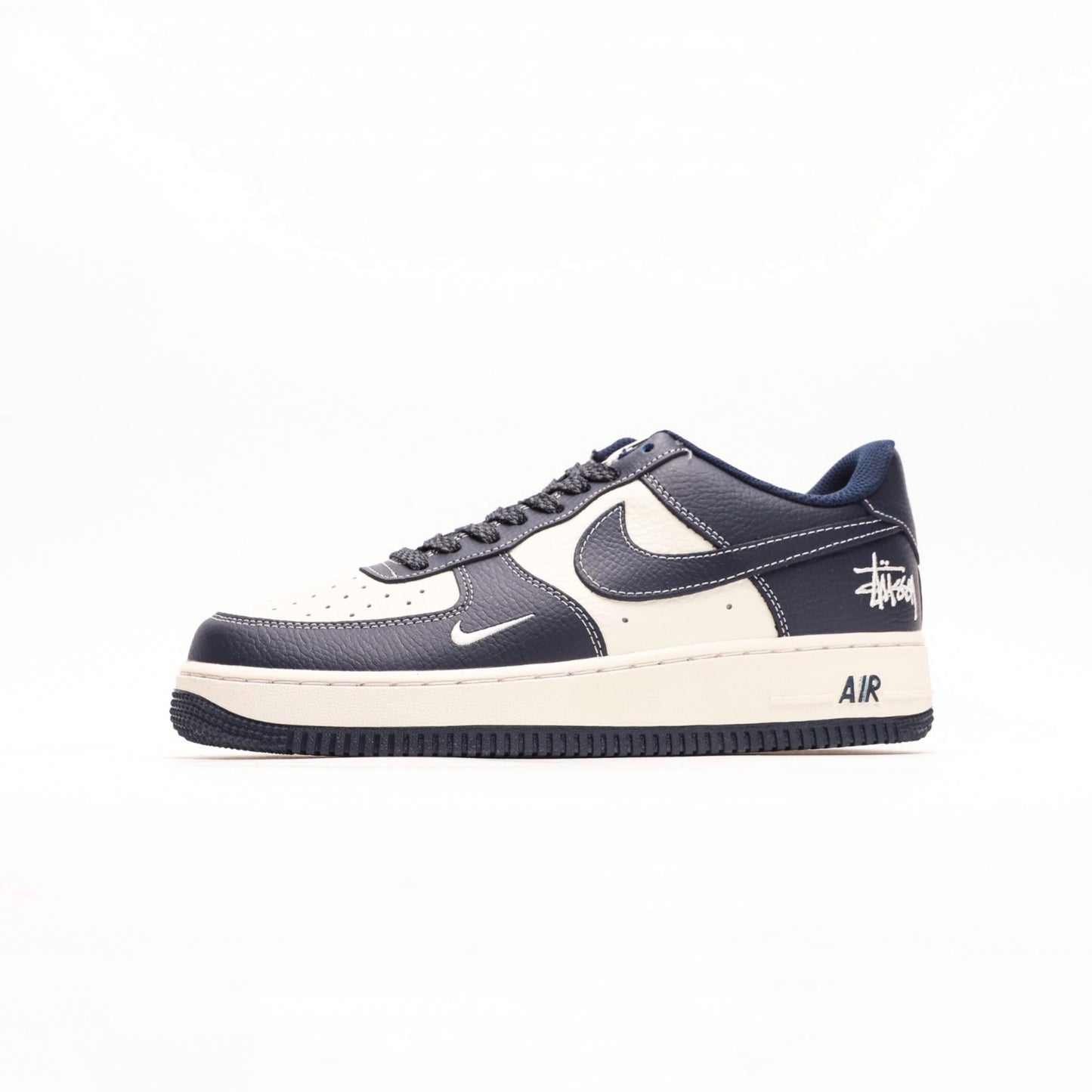 Air Force 1 07 Low Midnight Blue White X Stüssy