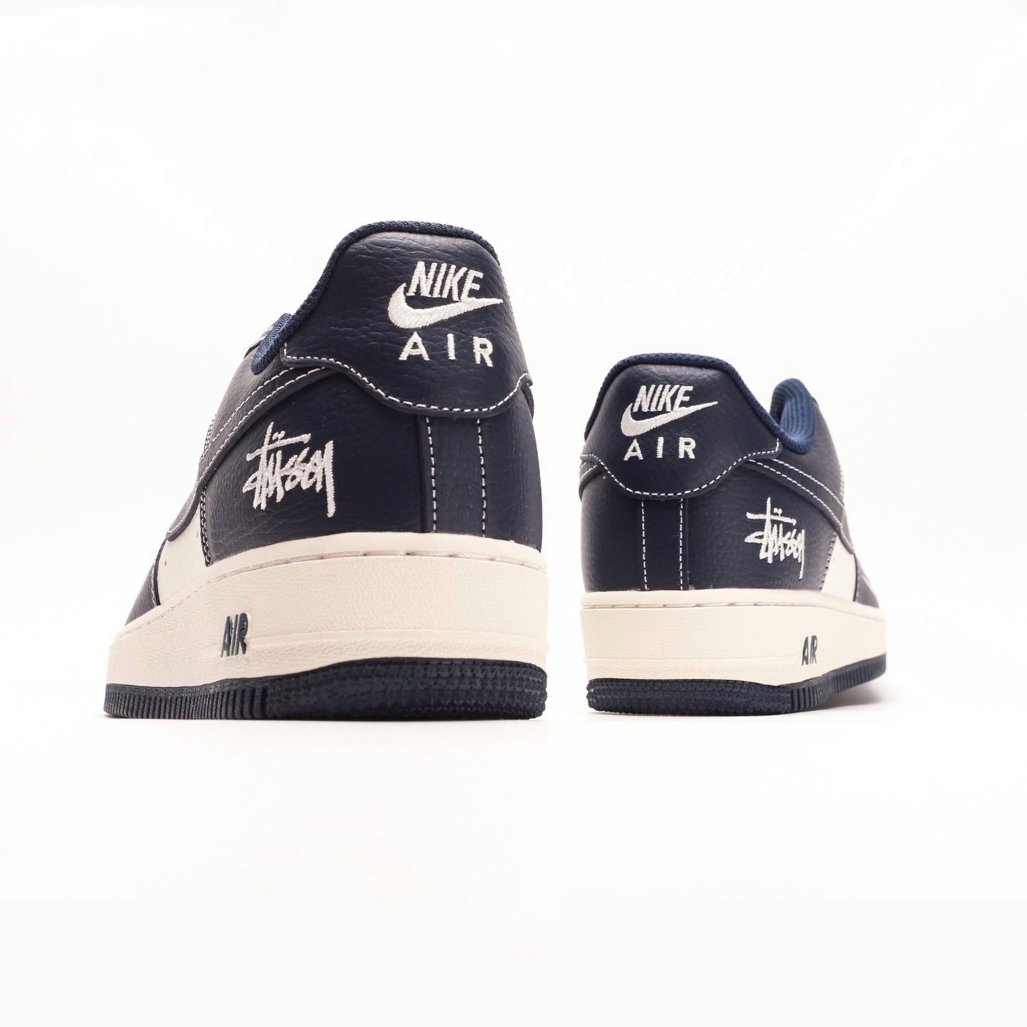 Air Force 1 07 Low Midnight Blue White X Stüssy