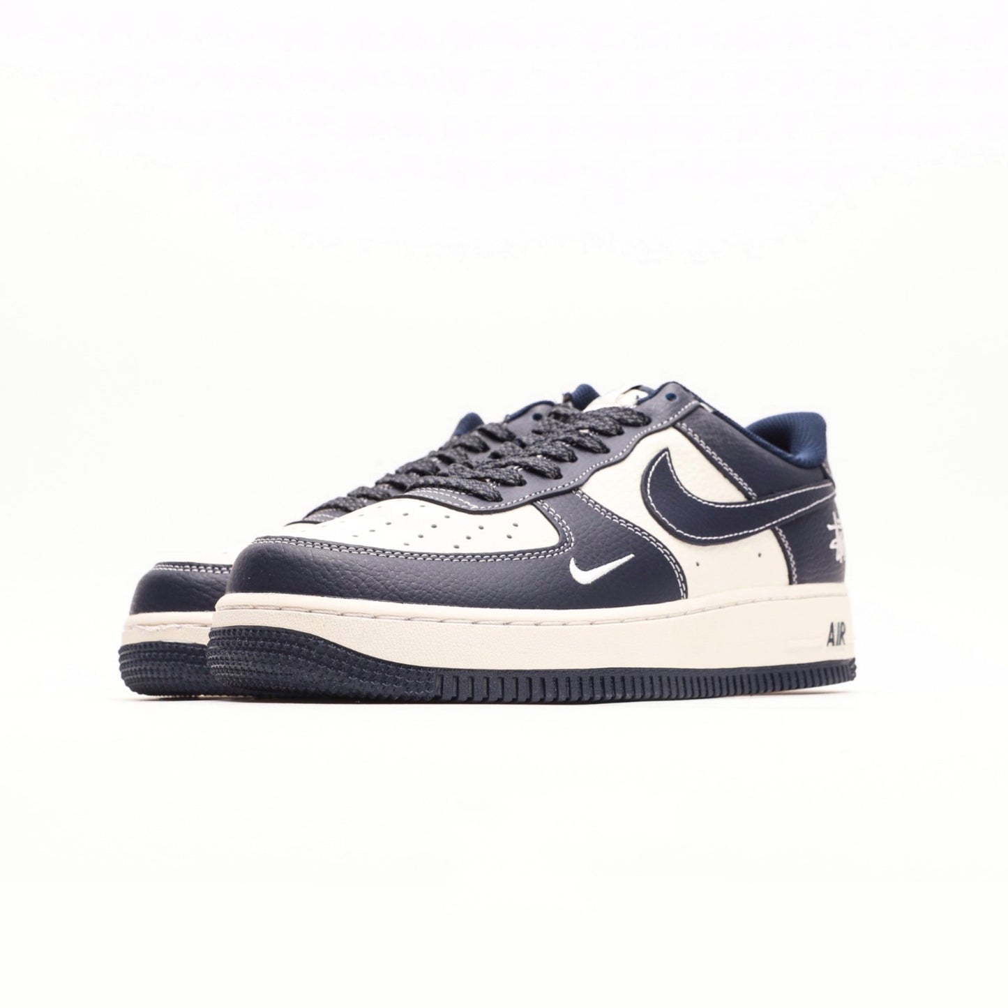 Air Force 1 07 Low Midnight Blue White X Stüssy