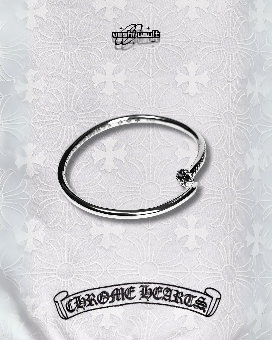 Chrome Hearts CrossBall Nail Bangle