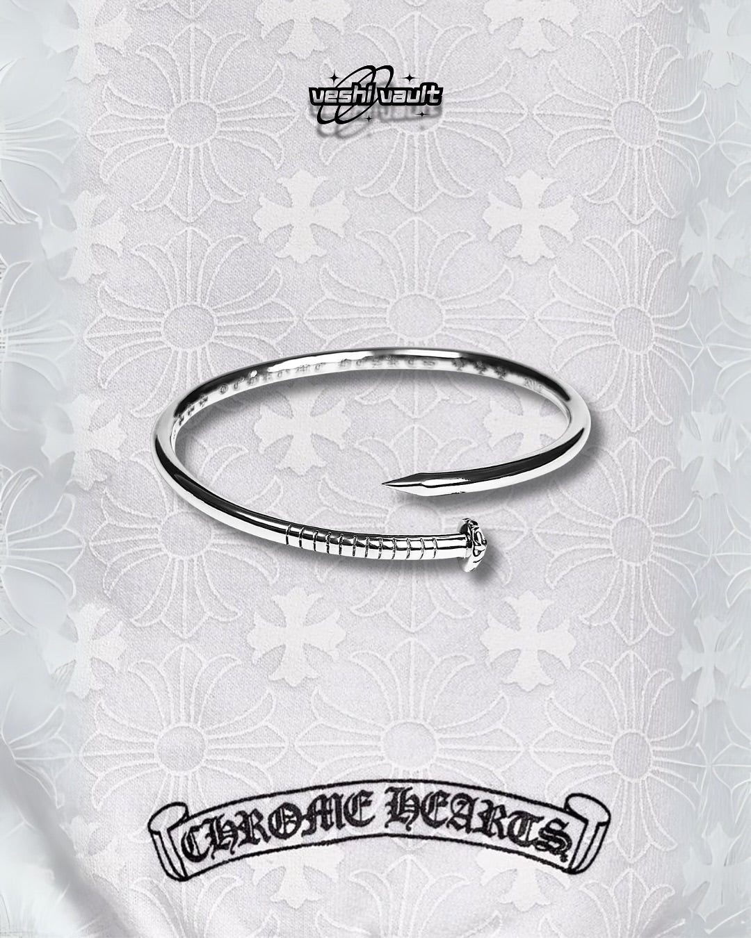 Chrome Hearts CrossBall Nail Bangle