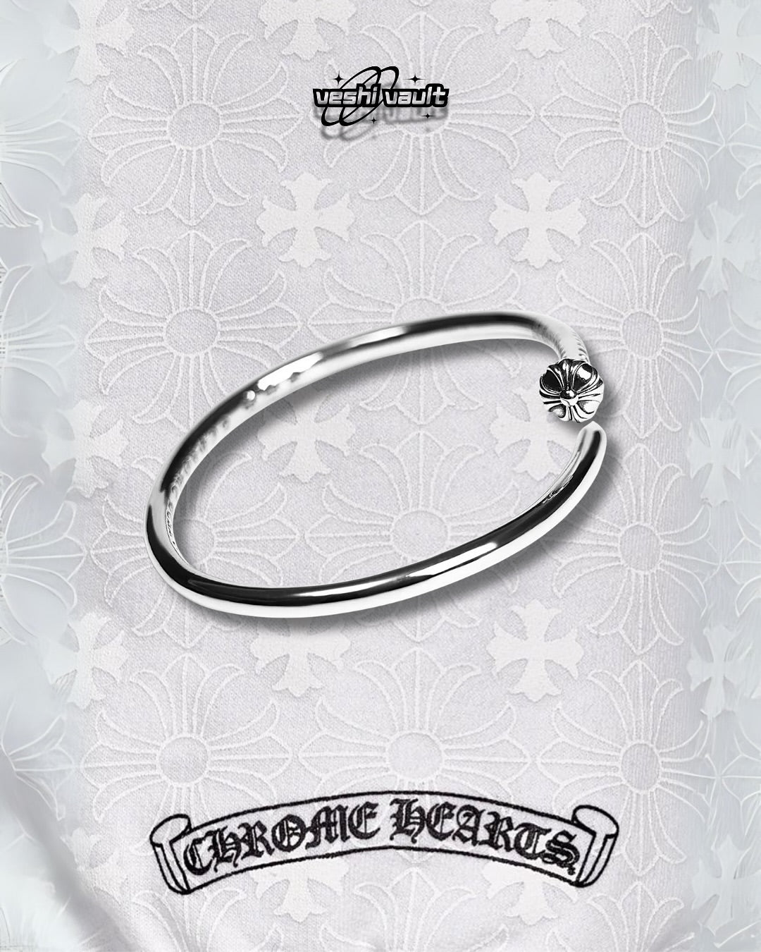 Chrome Hearts CrossBall Nail Bangle
