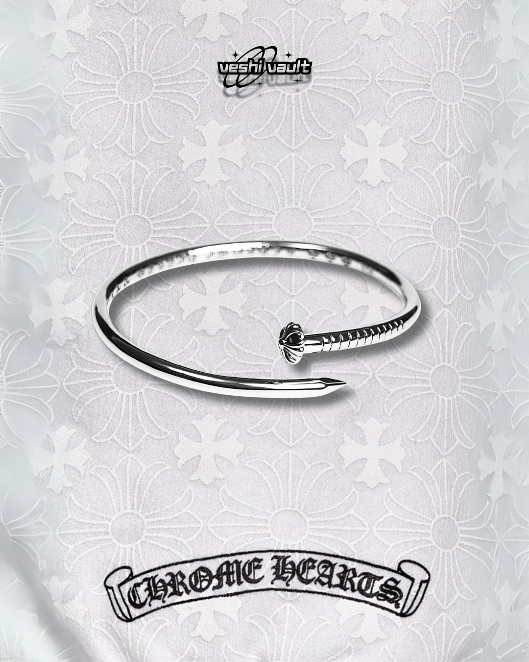 Chrome Hearts CrossBall Nail Bangle