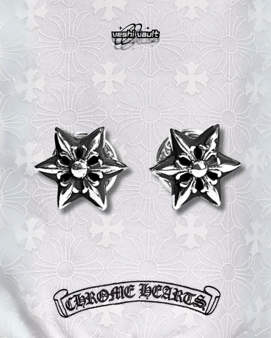 Chrome Hearts Cut Out Star Earrings