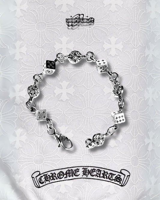 Chrome Hearts Dice And Crossball Bracelet