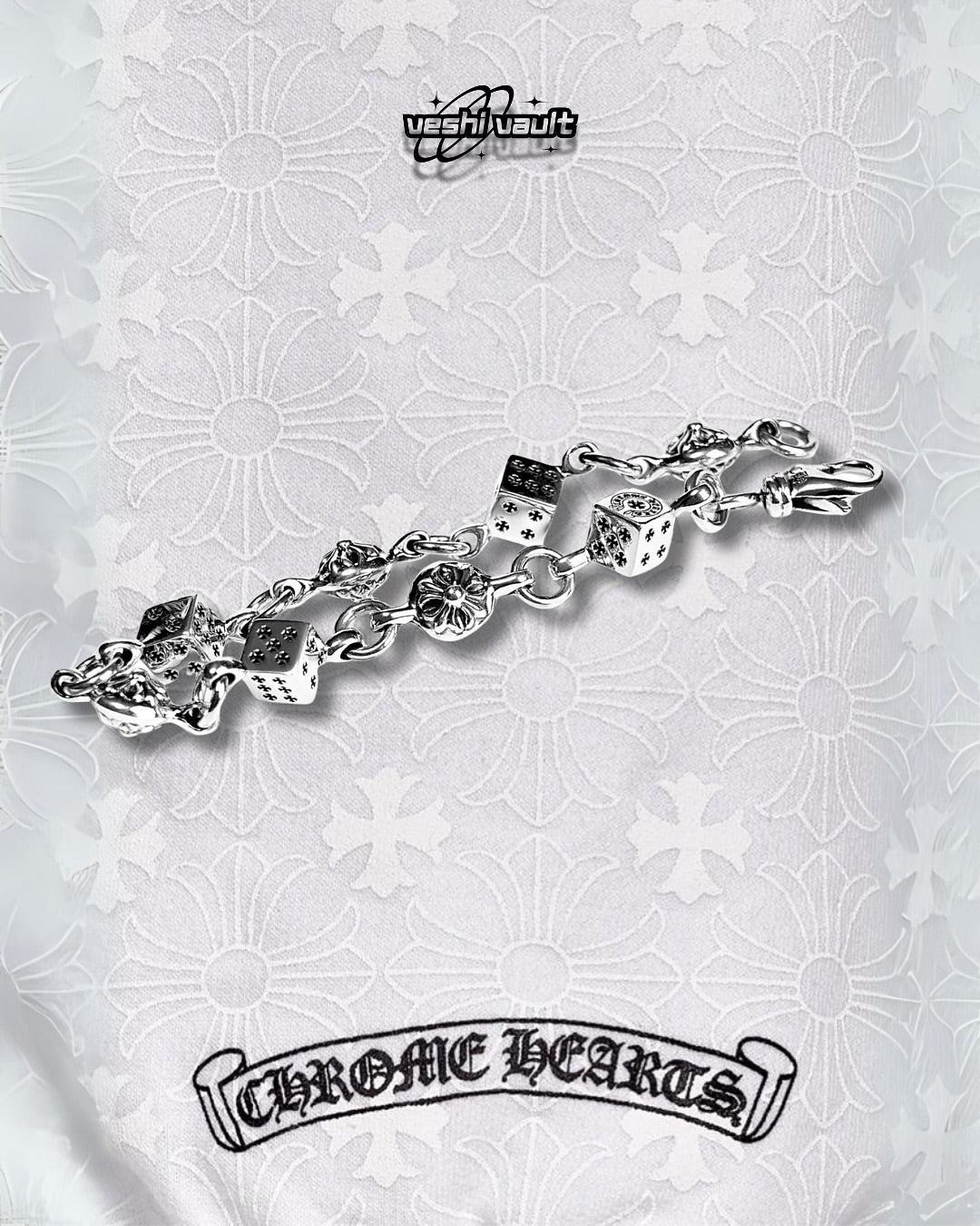 Chrome Hearts Dice And Crossball Bracelet
