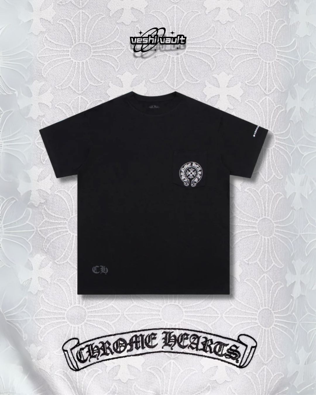 Chrome Hearts Horse Shoe Logo Pocket T-Shirt