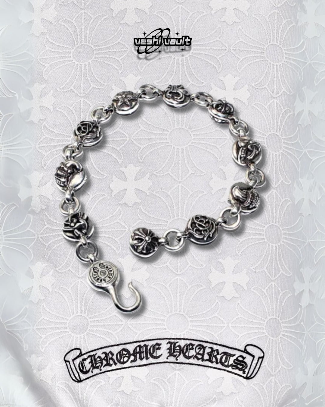 Chrome Hearts Multi Ball Bracelet Silver