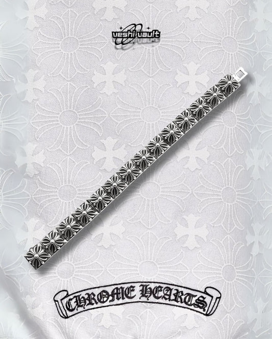 Chrome Hearts Silver Pyramid Plus Bracelet