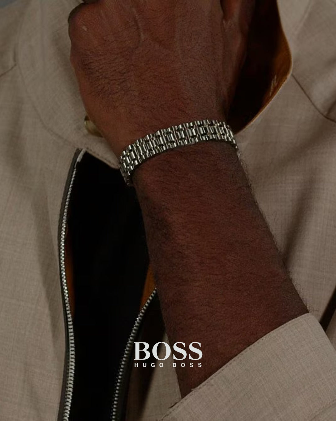 HUGO BOSS Metal Link Owan Bracele