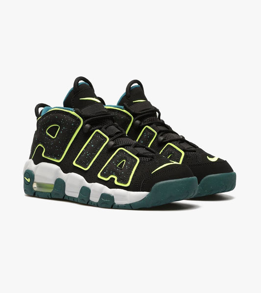 Nike Air-more Uptempo GS Black Lime